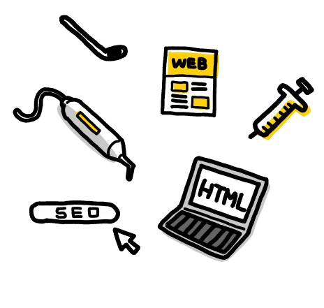 診療内容に合わせたWEBページ