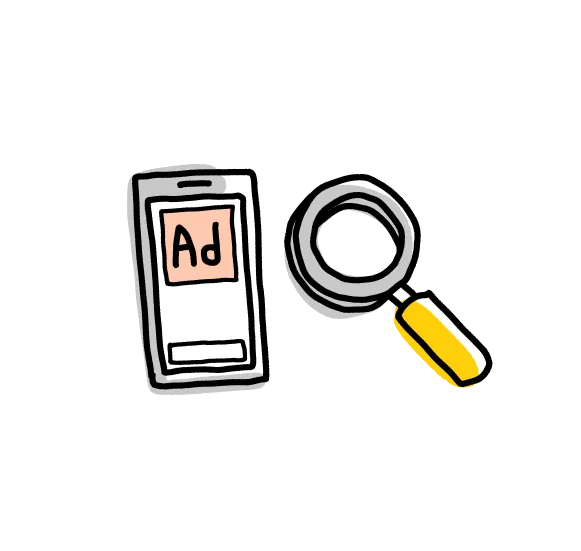 リスティング広告のイラスト