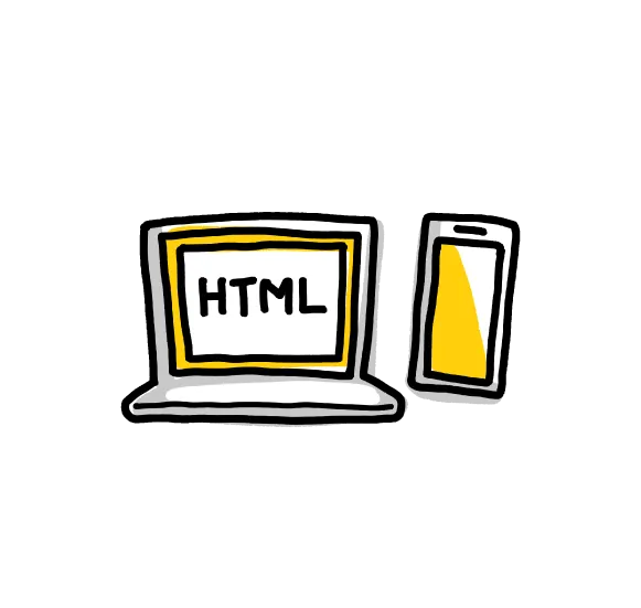 WEBサイト制作のイラスト